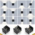Miniatyrbild 4 av 8: Bomclap 4-pack justerbara LED vägglampor 12W, inomhus/utomhus, 4500K naturligt ljus