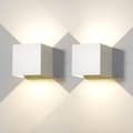 Miniatyrbild 10 av 10: Bomclap 4-pack justerbara LED vägglampor 12W, inomhus/utomhus, 4500K naturligt ljus