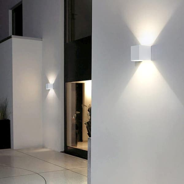 Bomclap 4-pack justerbara LED vägglampor 12W, inomhus/utomhus, 4500K naturligt ljus