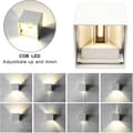 Miniatyrbild 3 av 9: Bomclap 4-pack justerbara LED vägglampor 12W, inomhus/utomhus, 4500K naturligt ljus