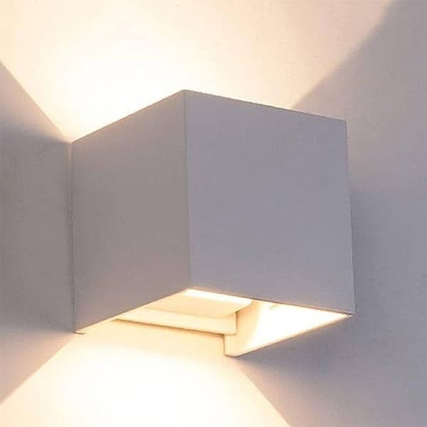 Bomclap 4-pack justerbara LED vägglampor 12W, inomhus/utomhus, 4500K naturligt ljus