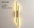 Miniatyrbild 2 av 2: Modern LED-vägglampa, dimbar med 3 färgalternativ, lämplig för olika tillämpningar,3 färger ändrade, Guld kvar, 65 cm 8 cm
