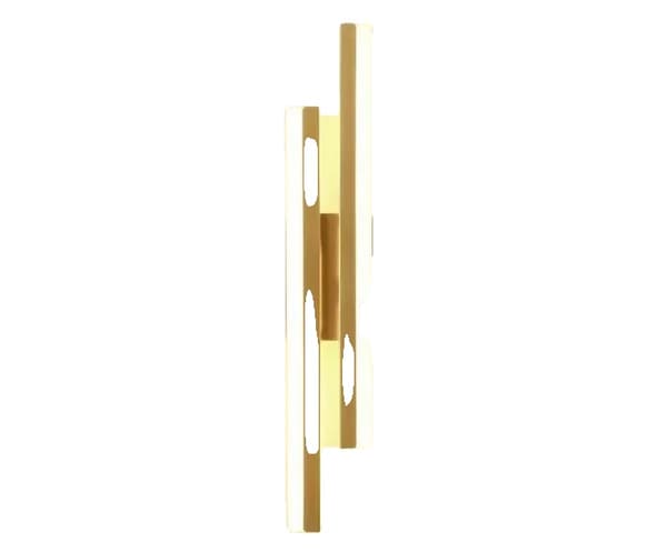 Moderni LED-seinävalaisin, himmennettävä, jossa on 3 värivaihtoehtoa, sopii erilaisiin käyttötarkoituksiin,3 väriä vaihdettu, Kultaoikeus, 65 cm 8 cm