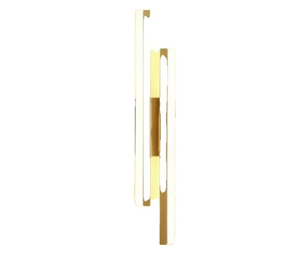 Moderni LED-seinävalaisin, himmennettävä, jossa on 3 värivaihtoehtoa, sopii erilaisiin käyttötarkoituksiin,3 väriä vaihdettu, Kulta jäi, 50 cm 8 cm