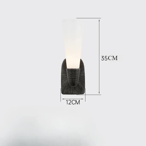 Vägglampa, Modern stil, Dimbar LED,Varm vit (2700-3500K), 1 huvud-svart