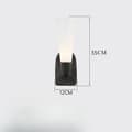 Miniatyrbild 2 av 2: Vägglampa, Modern stil, Dimbar LED,Varm vit (2700-3500K), 1 huvud-svart