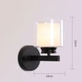 Pikkukuva 2 / 2: Seinävalaisin, eurooppalaistyylinen, 14 cm leveä, LED-valonlähde,Lämmin valo, B