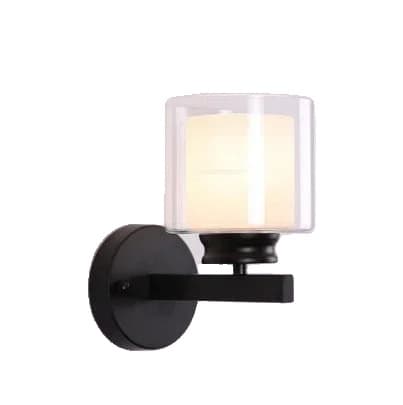 Seinävalaisin, eurooppalaistyylinen, 14 cm leveä, LED-valonlähde,Lämmin valo, B