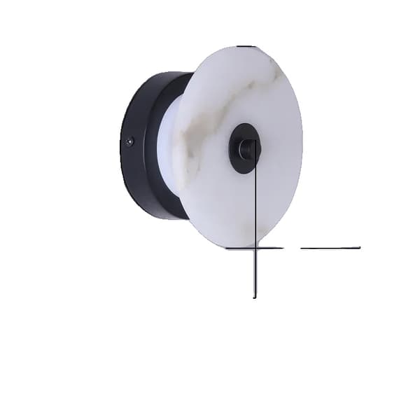 Modern LED Vägglampa, 7W Effekt, Varmt Vitt Ljus,Varm Vit (2700-3500K), 25cm svart