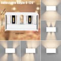 Miniatyrbillede 3 af 9: Bomclap 4-pak LED væglamper IP65 24W varm hvid 3000K, justerbart lys til udendørs/indendørs