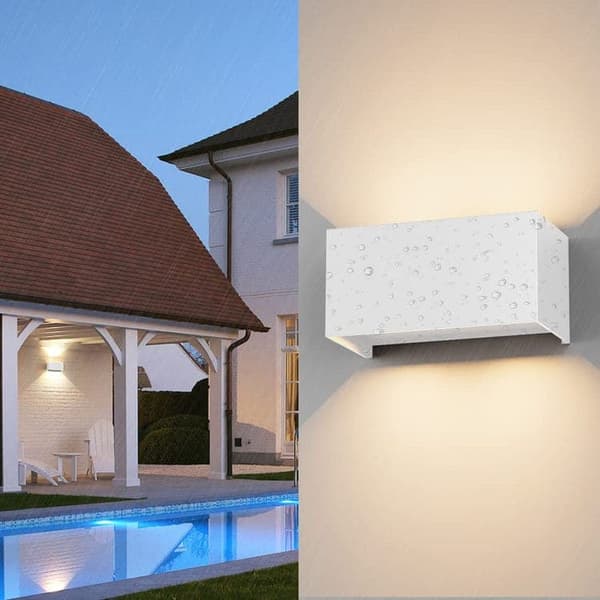 Bomclap 4-pak LED væglamper IP65 24W varm hvid 3000K, justerbart lys til udendørs/indendørs