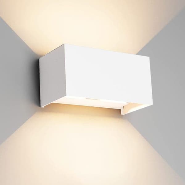 Bomclap 4-pak LED væglamper IP65 24W varm hvid 3000K, justerbart lys til udendørs/indendørs