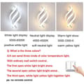 Miniatyrbild 5 av 8: Bomclap 2-pack Spiral LED Vägglampor i Aluminium, 3 Färgtemperaturer, Modern Dekor