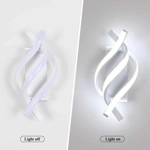 Bomclap 2-pack Spiral LED Vägglampor i Aluminium, 3 Färgtemperaturer, Modern Dekor