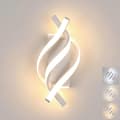 Miniatyrbild 1 av 8: Bomclap 2-pack Spiral LED Vägglampor i Aluminium, 3 Färgtemperaturer, Modern Dekor