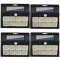 Miniatyrbild 1 av 10: OBOSOE Solvägglampor med rörelsesensor, 3 lägen, 120 COB LED, utomhusbelysning, 4-pack