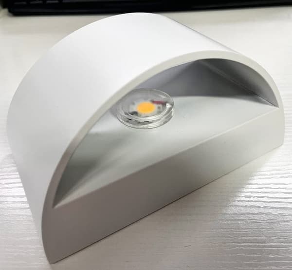 OBOSOE 4-pak LED-væglamper, 7W omvendt lys, varm hvid 3000K, moderne indendørs belysning