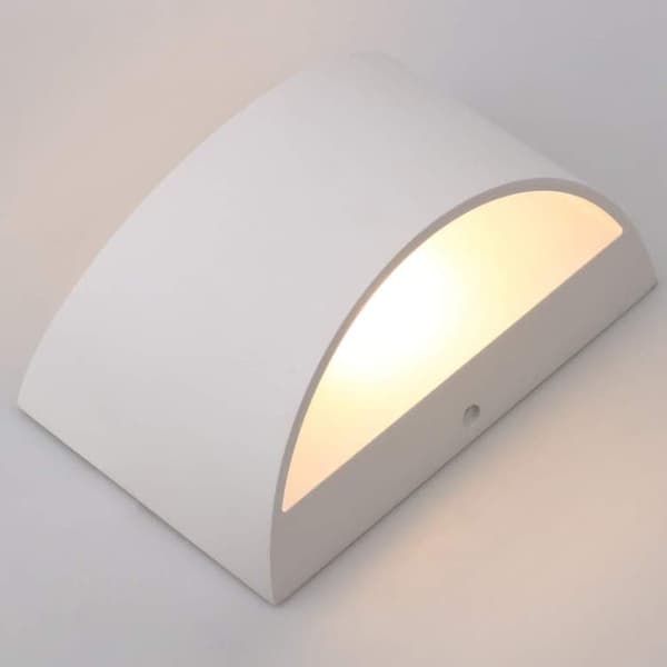 OBOSOE 4-pak LED-væglamper, 7W omvendt lys, varm hvid 3000K, moderne indendørs belysning