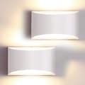 Miniatyrbillede 10 af 10: OBOSOE 4-pak LED-væglamper, 7W omvendt lys, varm hvid 3000K, moderne indendørs belysning