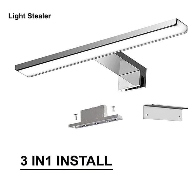 OBOSOE LED spegellampa 30cm IP44, 4000K neutralvitt, vattentät badrumslampa utan flimmer