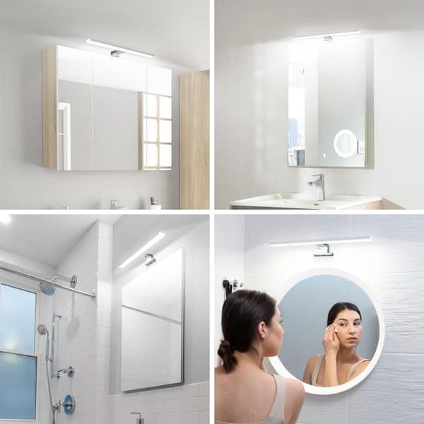 OBOSOE LED spegellampa 30cm IP44, 4000K neutralvitt, vattentät badrumslampa utan flimmer