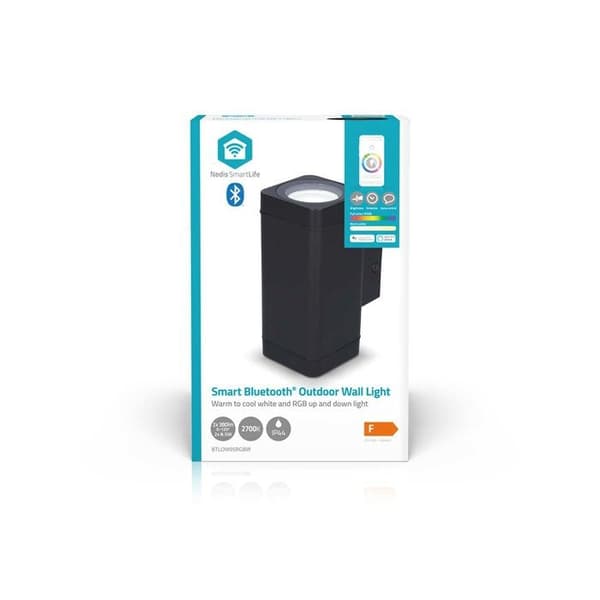 Smartlife LED Ute Vägglampa 760 lm med Dubbelriktad Belysning Nedis Svart