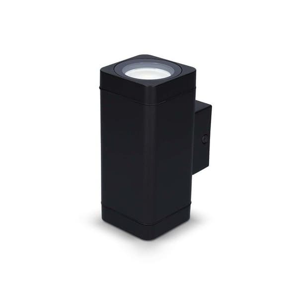 Smartlife LED Ute Vägglampa 760 lm med Dubbelriktad Belysning Nedis Svart Svart