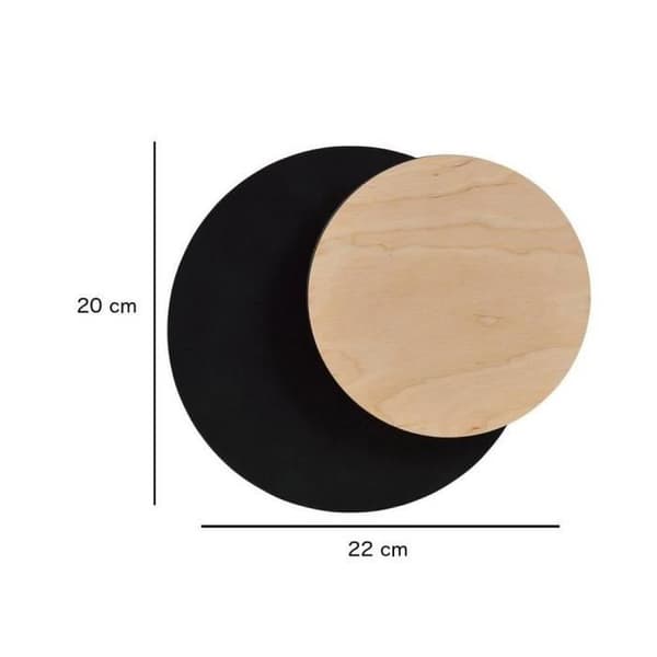 Emibig Circle 1A Vit 1-ljus vägglampa, vit - 970-1
