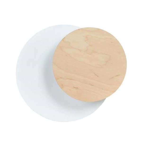Emibig Circle 1A Vit 1-ljus vägglampa, vit - 970-1