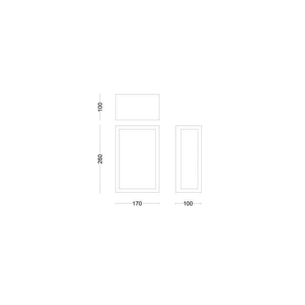 Utomhusapplikation - PHILIPS - ALZOR - E27 - IP44 - Aluminium, Glas - Svart