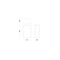 Miniatyrbild 3 av 3: Utomhusapplikation - PHILIPS - ALZOR - E27 - IP44 - Aluminium, Glas - Svart