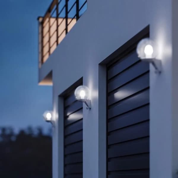 STEINEL L 585 S 60W IP44 E27 utomhusvägglampa - Svart med rörelsedetektor
