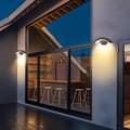 Pikkukuva 3 / 8: OBOSOE LED-seinävalaisin ulkokäyttöön 24W IP65 liiketunnistimella, lämmin valkoinen valo puutarhaan ja terassille