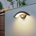 Pikkukuva 4 / 8: OBOSOE LED-seinävalaisin ulkokäyttöön 24W IP65 liiketunnistimella, lämmin valkoinen valo puutarhaan ja terassille