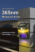 Miniatyrbild 6 av 10: OBOSOE 8-pack 3-i-1 Solcells Insektslampa, UV Mördar, LED Rörelsesensor & Fälla för Myggor