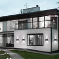 Miniatyrbillede 8 af 8: OBOSOE 4-pak 12W LED væglamper udendørs, justerbar vinkel, IP65, 6500K naturligt hvidt lys