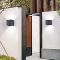 Miniatyrbillede 2 af 8: OBOSOE 4-pak 12W LED væglamper udendørs, justerbar vinkel, IP65, 6500K naturligt hvidt lys
