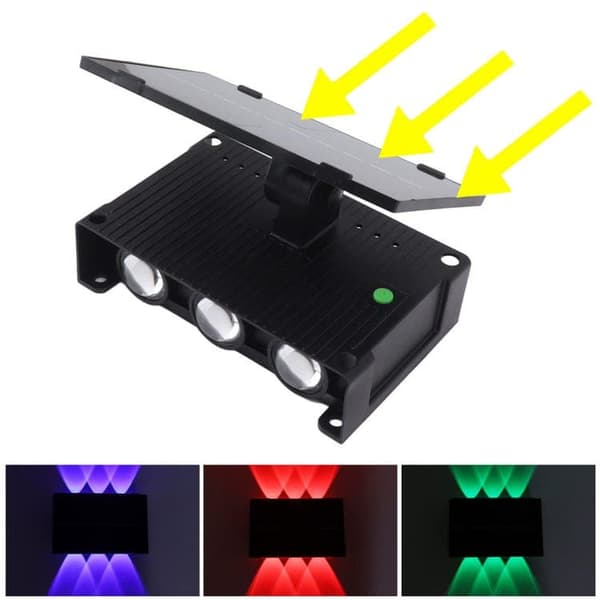 OBOSOE 2-pack solvägglampor utomhus LED upp/ned-ljus, vattentät väggbelysning för fasad