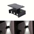 Miniatyrbild 9 av 9: OBOSOE 2-pack solvägglampor utomhus LED upp/ned-ljus, vattentät väggbelysning för fasad