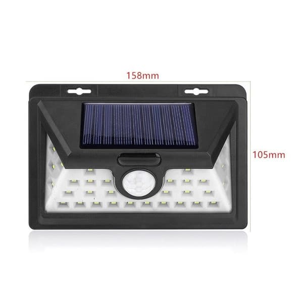 LED solcellslampa vägglampa med sensor