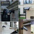 Pikkukuva 5 / 6: OBOSOE aurinkopaneeli seinävalaisin liiketunnistimella, vedenpitävä IP65, viileä valkoinen LED, ulkona (musta)