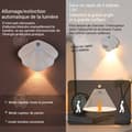 Miniatyrbild 3 av 4: INN LED-vägglampa med rörelsedetektor i form av en snäcka 1200mAh 3000-6000K magnetisk vägglampa för dekoration