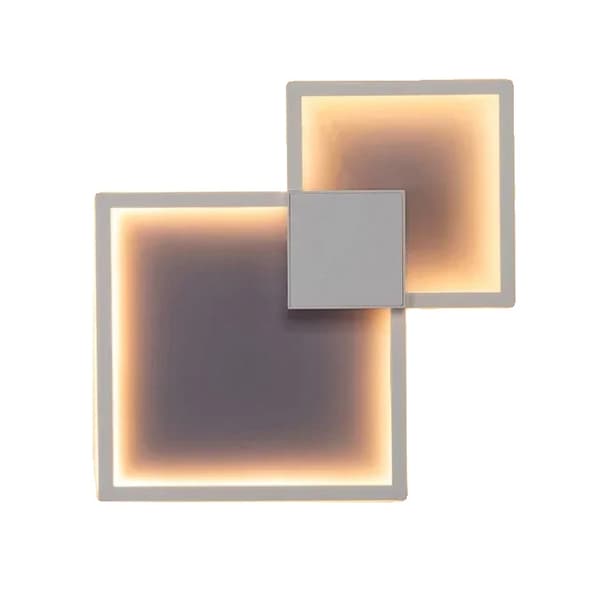 LED Vägglampa, Modern Stil, Självständig Installation, Skugglös Design,20W Vit, Ingen fjärrkontroll