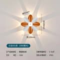 Miniatyrbild 2 av 2: Vägglampa, Aluminium Material, Touch On/Off Strömbrytare, LED Ljuskälla,vitt ljus, Vit Guld-10W