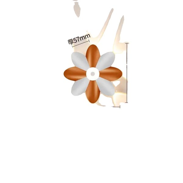 Vägglampa, Aluminium Material, Touch On/Off Strömbrytare, LED Ljuskälla,vitt ljus, Vit Guld-10W