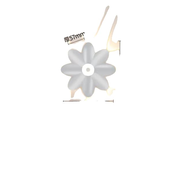 Vägglampa, Aluminium Material, Touch On/Off Strömbrytare, LED Ljuskälla,varmt ljus, Vit -10W