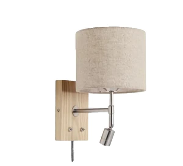 Vägglampa, LED-ljuskälla, modern stil, tygskärm,Med kontakt, EU-kontakt, Varmt ljus