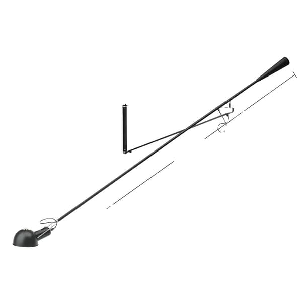 Vägglampa, Art Deco-stil, väggmonterad, LED-ljuskälla,Varm Vit, B 135CM
