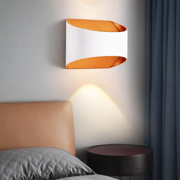 OBOSOE Modern Aluminium Vägglampa LED, Inomhusbelysning, Sovrum Vägglampa, Stilren Vägglampa