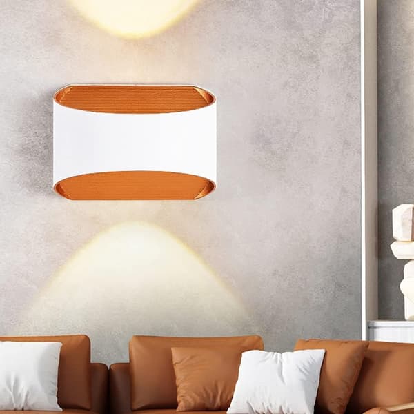 OBOSOE Modern Aluminium Vägglampa LED, Inomhusbelysning, Sovrum Vägglampa, Stilren Vägglampa